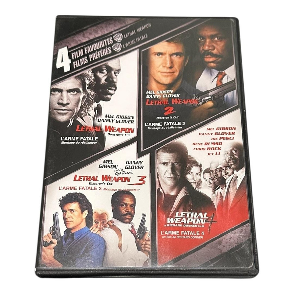 Lethal Weapon 1-4 DVD 4 Film Favourites Director's Cut Widescreen R Warner Bros